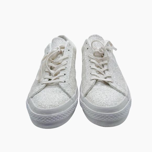 CONVERSE One Star Ox Glitter White Shoes Men’s‎ Size 10.5 Women’s Size 12.5 - Picture 3 of 10